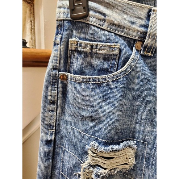 Bleecker & Mercer Men's Blue Denim Cotton Mid Rise Skinny Legs Jeans Pant 30/32 - Picture 3 of 10